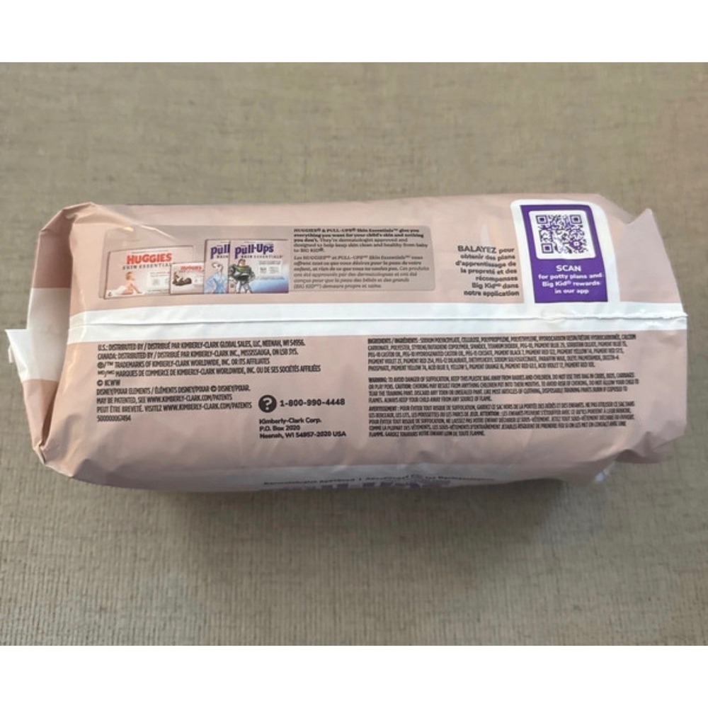 Lot of 2 New Huggies Pull-Ups skin essentials 4-5T 14 ct Diapers potty training - Picture 4 of 7